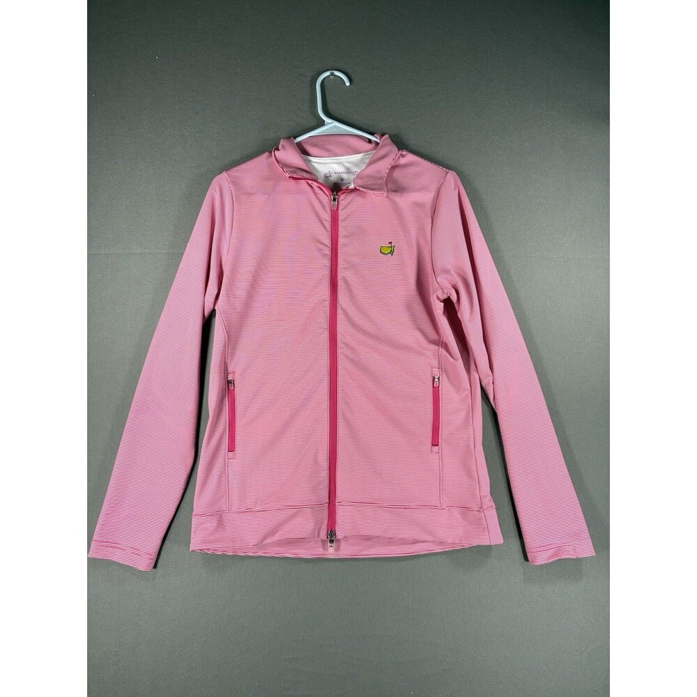 Magnolia Lane Tech Masters Golf Jacket Women’s Medium Pink Full Zip Performance